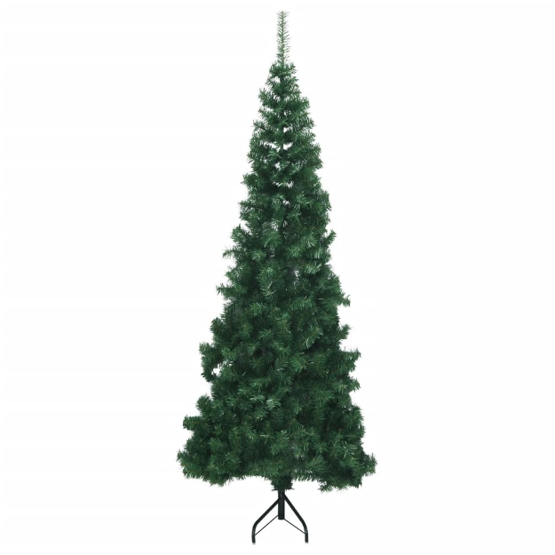 Albero di Natale per Angolo con Supporto Verde 240 cm in PVC