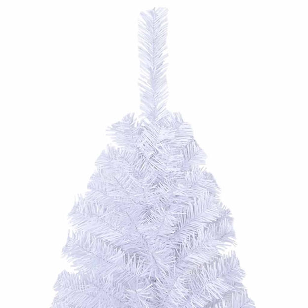 Albero di Natale Artificiale con Rami Spessi Bianco 180 cm PVC