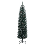 Albero di Natale Artificiale Sottile con 150 LED 150 cm