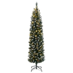 Albero di Natale Artificiale Sottile con 150 LED 150 cm