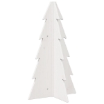 Albero di Natale Decorativo Bianco 69,5 cm in Legno di Pino