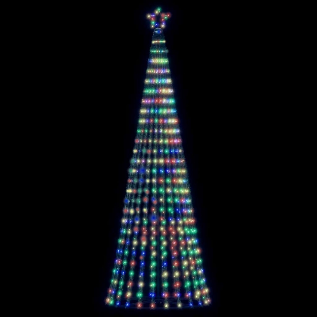 Illuminazione Albero di Natale a Cono 475 LED Colorato 247 cm