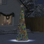 Illuminazione Albero di Natale a Cono 475 LED Colorato 247 cm