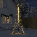 Illuminazione per Albero di Natale 525 LED Bianco Caldo 302 cm