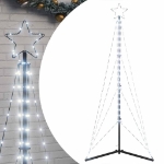 Illuminazione per Albero di Natale 363 LED Bianco Freddo 182 cm