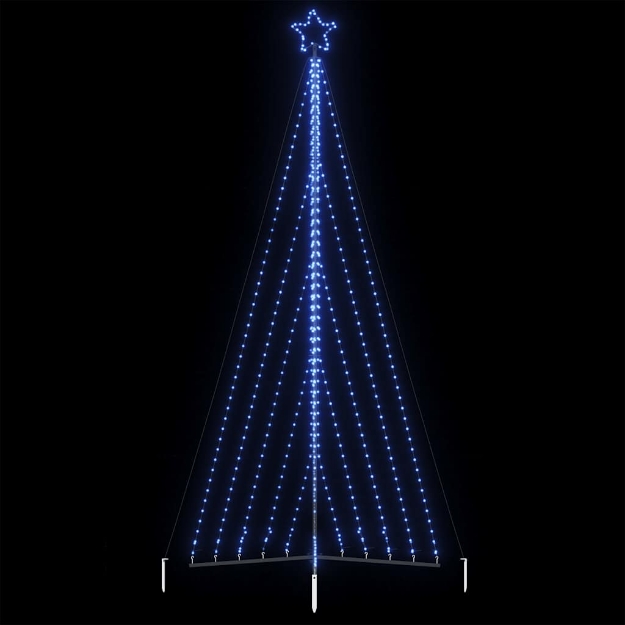 Illuminazione per Albero di Natale 570 LED Blu 399 cm