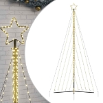 Illuminazione per Albero di Natale 570 LED Bianco Caldo 399 cm