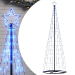 Illuminazione Albero di Natale a Cono 550 LED Blu 304 cm