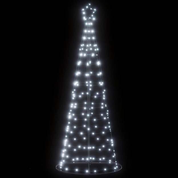 Illuminazione Albero Natale a Cono 200 LED Bianco Freddo 182 cm