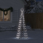 Illuminazione Albero Natale a Cono 200 LED Bianco Freddo 182 cm