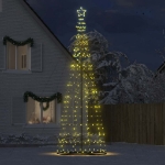 Illuminazione Albero Natale a Cono 1534 LED Bianco Caldo 503 cm