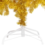 Albero di Natale Preilluminato con Palline Oro 150 cm PET