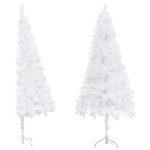 Albero di Natale Artificiale ad Angolo Bianco 120 cm PVC