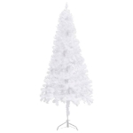 Albero di Natale Artificiale ad Angolo Bianco 120 cm PVC