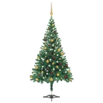 Albero di Natale Preilluminato Palline Bianco 210 cm 910 Rami