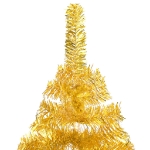 Albero di Natale Preilluminato con Palline Oro 240 cm PET