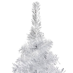 Albero di Natale Preilluminato con Palline Argento 240 cm PET