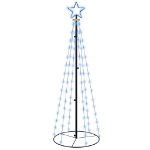 Albero di Natale a Cono Blu 108 LED 70x180 cm