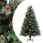 Albero di Natale con Pigne Verde 150 cm in PVC e PE