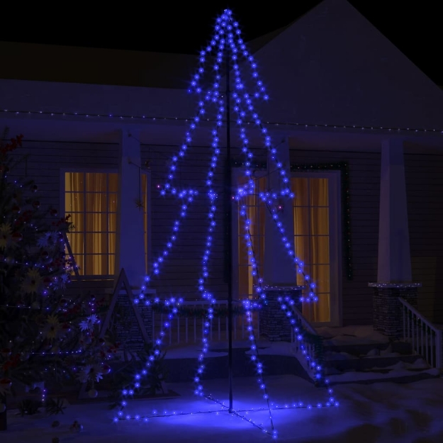 Albero di Natale a Cono 360 LED per Interni Esterni 143x250 cm