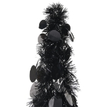 Albero di Natale Artificiale Apribile Nero 180 cm PET