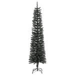 Albero di Natale Artificiale Sottile con Base Verde 210 cm PVC