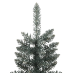 Albero di Natale Artificiale Sottile con Base Verde 210 cm PVC