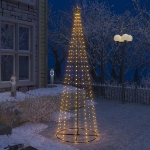 Albero di Natale a Cono con 330 LED Bianco Caldo 100x300 cm