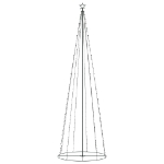 Albero di Natale a Cono con 330 LED Bianco Caldo 100x300 cm