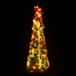 Albero di Natale Artificiale Pop-up con 100 LED Verde 150 cm