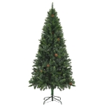 Albero di Natale Artificiale con Pigne Verde 180 cm