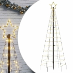 Illuminazione Albero Natale Picchetti 220LED Bianco Caldo 180cm