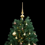 Albero Natale Incernierato con 300 LED e Palline 180 cm