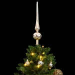 Albero Natale Incernierato con 150 LED e Palline 120 cm