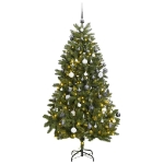 Albero Natale Incernierato con 300 LED e Palline 300 cm