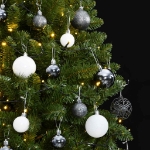 Albero Natale Incernierato con 300 LED e Palline 300 cm