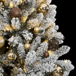 Albero Natale Incernierato con 300 LED e Palline 240 cm