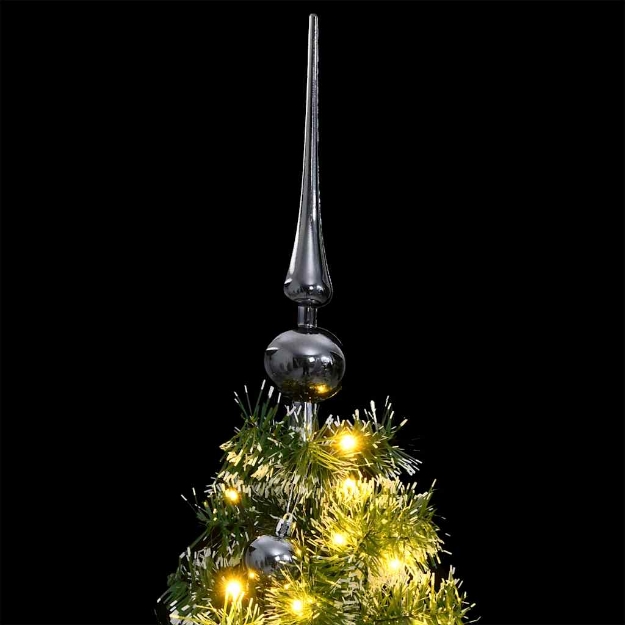 Albero Natale Artificiale 150 LED Palline e Neve Fioccata 150cm