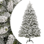 Albero Natale Artificiale Incernierato con Neve Fioccata 210 cm