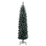 Albero di Natale Artificiale Sottile con 150 LED 120 cm