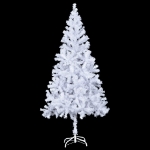 Albero di Natale Preilluminato Palline Bianco 210 cm 910 Rami