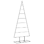 Albero di Natale Decorativo in Metallo Nero 180 cm