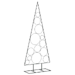 Albero di Natale Decorativo in Metallo Nero 150 cm