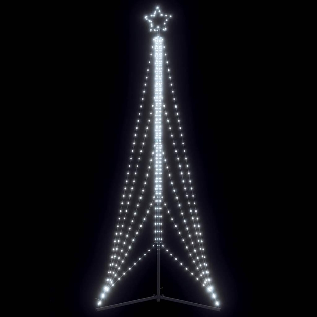 Illuminazione per Albero di Natale 525 LED Bianco Freddo 302 cm