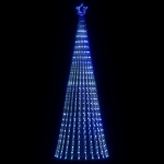 Illuminazione Albero di Natale a Cono 475 LED Blu 247 cm