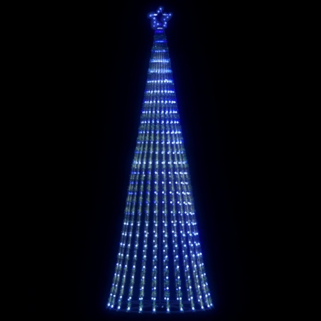 Illuminazione Albero di Natale a Cono 475 LED Blu 247 cm