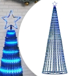 Illuminazione Albero di Natale a Cono 475 LED Blu 247 cm