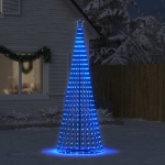 Illuminazione Albero di Natale a Cono 475 LED Blu 247 cm