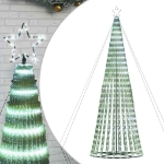 Illuminazione Albero Natale a Cono 1028 LED Bianco Freddo 403cm