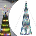 Illuminazione Albero Natale a Cono 1028 LED Colorati 403 cm